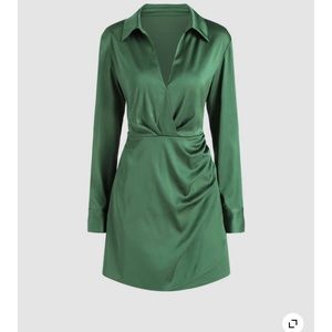 Cider long sleeved cocktail dress